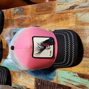 NWT Goorin Bros. PUNK ROCKET Hot Pink Cockatoo Trucker Cap *100% Auth*